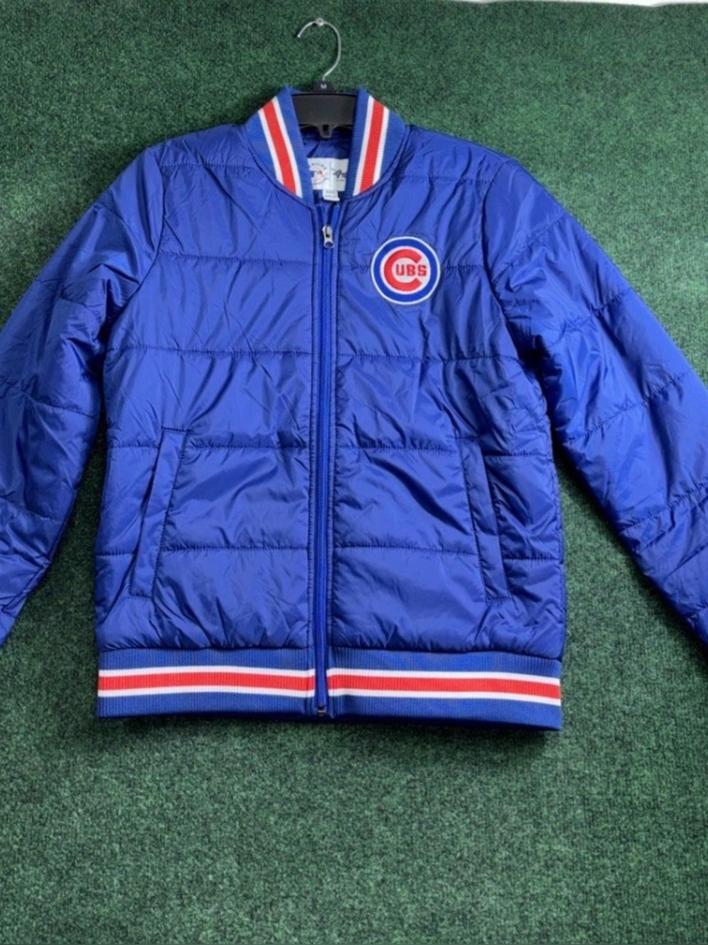 Chicago Cubs Blue Puffer Jacket women-small